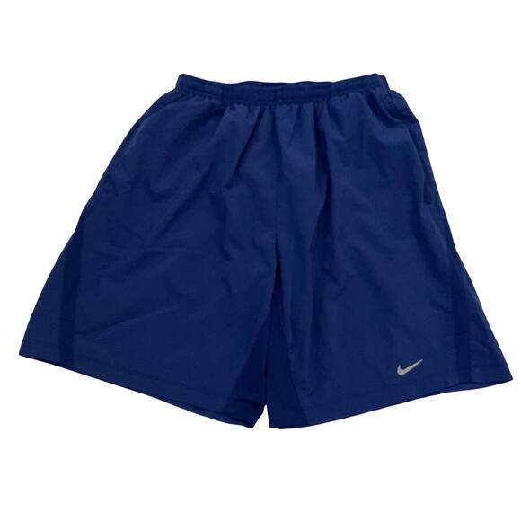 Nike Men’s Dri Fit Blue 8” Lined Running Shorts - Size Large - Picture 1 of 11